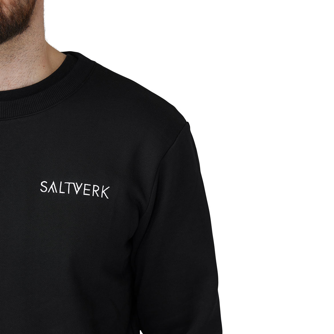 SALTVERK Cotton Sweatshirt - Black