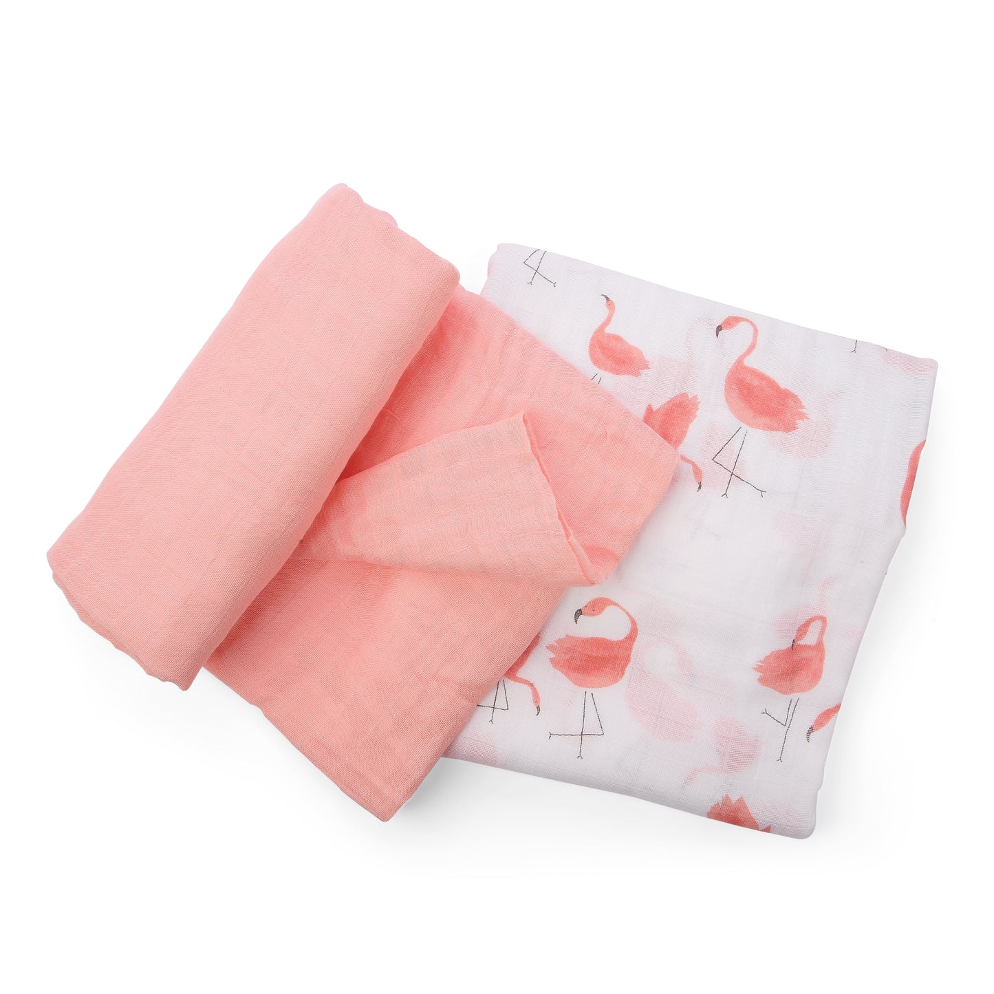 Snuggle Wrap Bright Pink Swaddle Blanket Set - Bamboo/Cotton