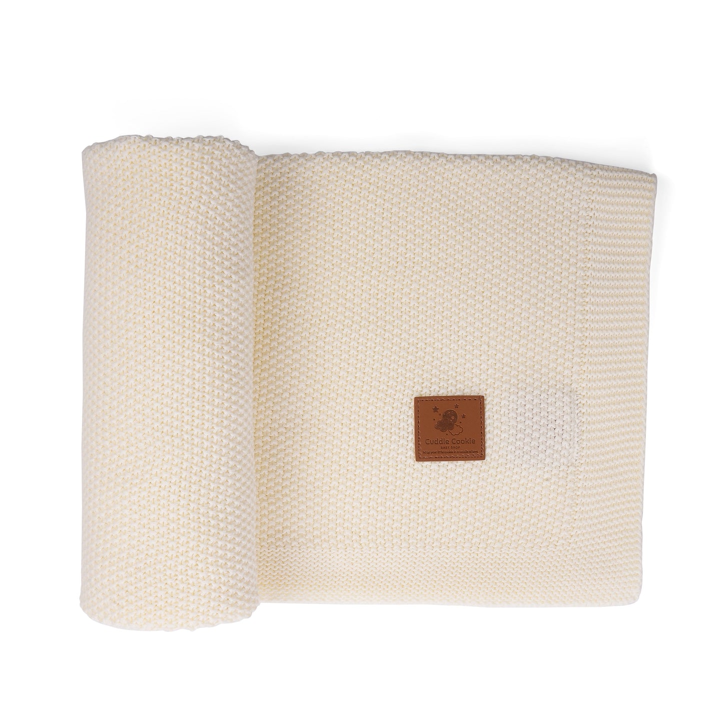 Deluxe Ivory Knit Blanket - Cotton