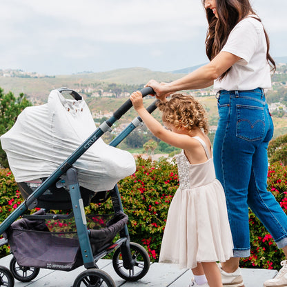 Snuggle Shield® LUXE Protection™ Bamboo Multi-Use Antimicrobial Air Filtering Infant Cover Grey