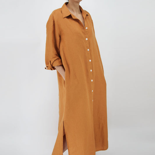 Tala French Linen Maxi Dress