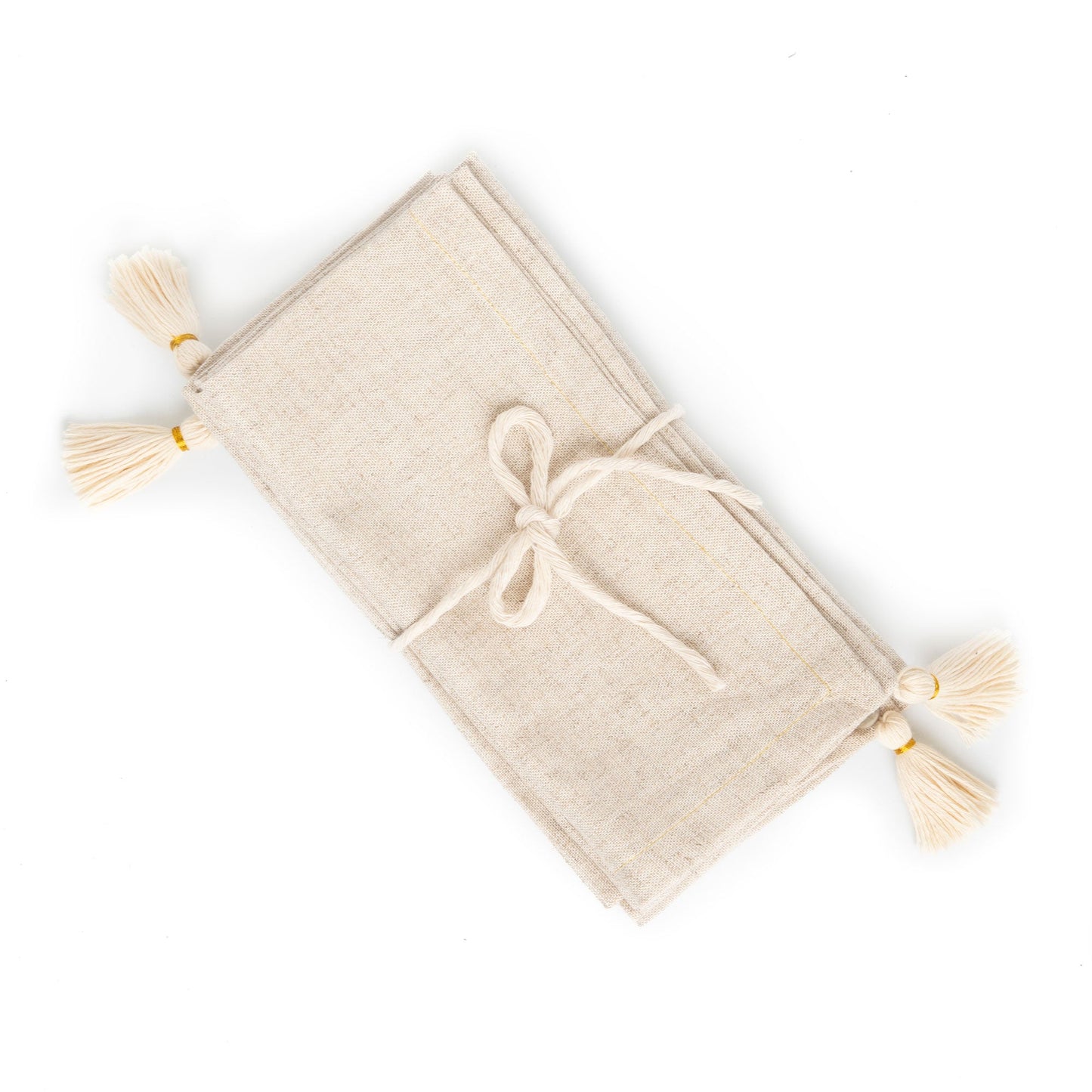 Tassels Linen Napkin - set of 4