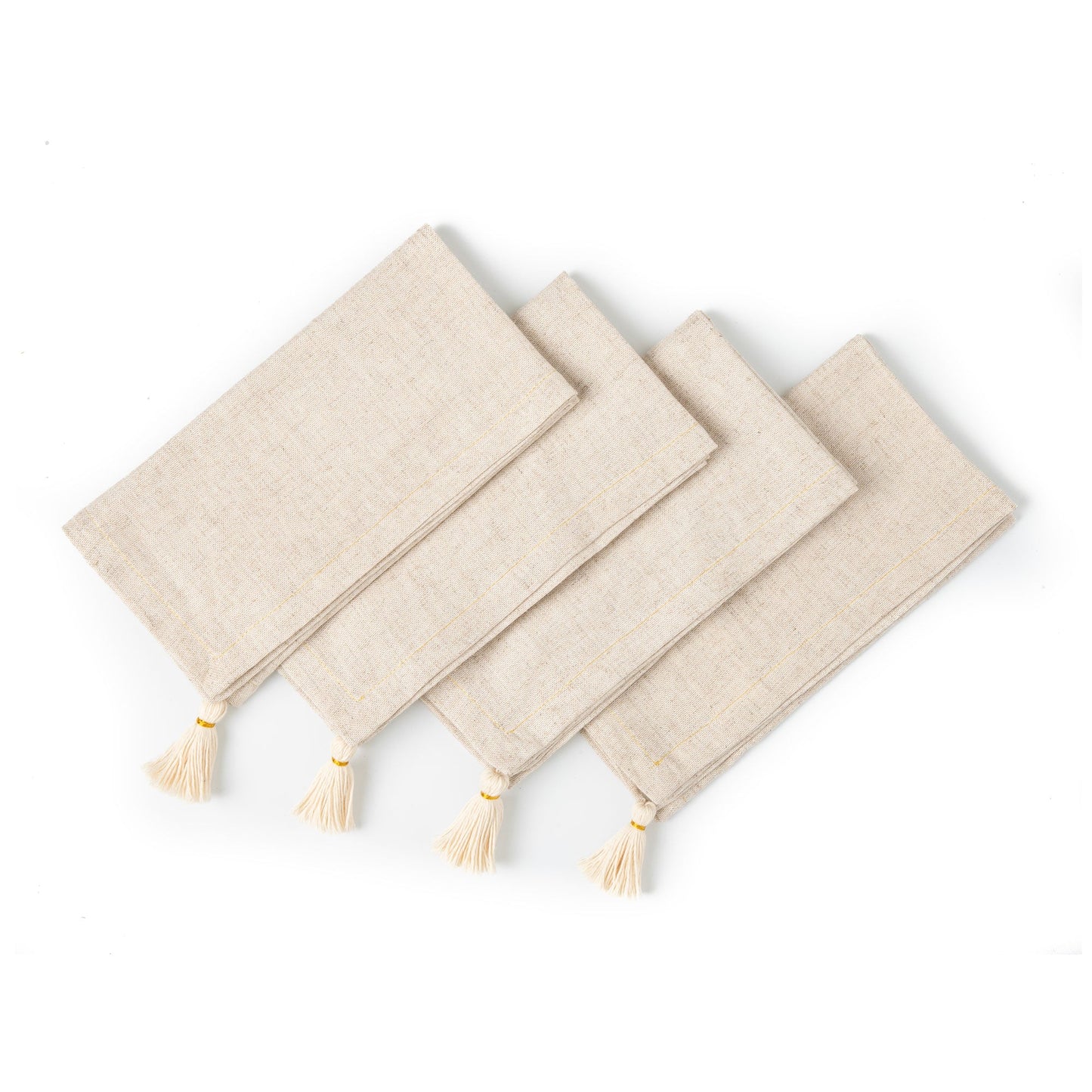 Tassels Linen Napkin - set of 4