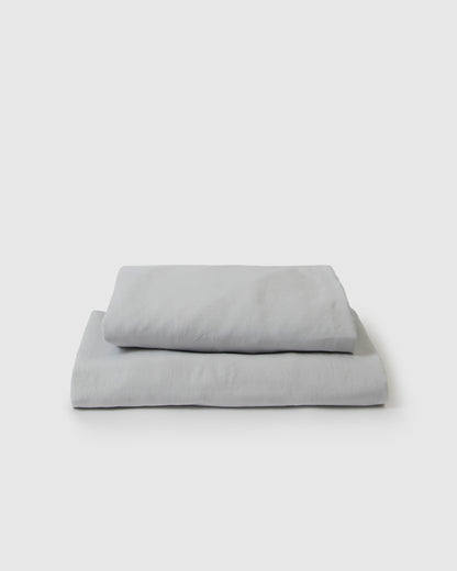 Marcel Linen Sheet Set - Glacier