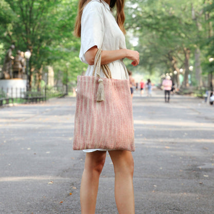 Nadi Jute Tote Bag - Red