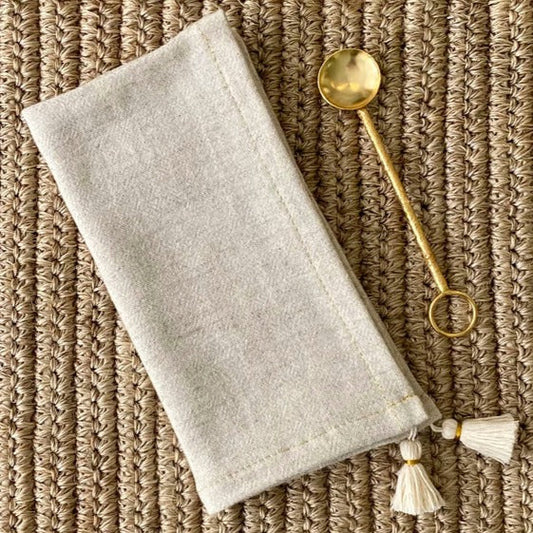 Tassels Linen Napkin - set of 4