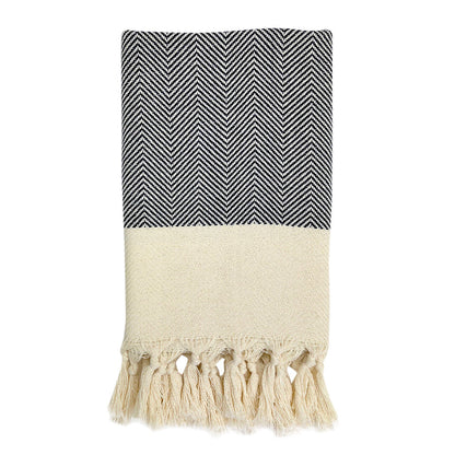 Herringbone Turkish Cotton Hand Towel