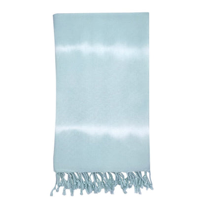 Ocean Blue Tie Dye Turkish Beach Towel