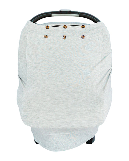 Snuggle Shield® LUXE Protection™ Bamboo Multi-Use Antimicrobial Air Filtering Infant Cover Grey