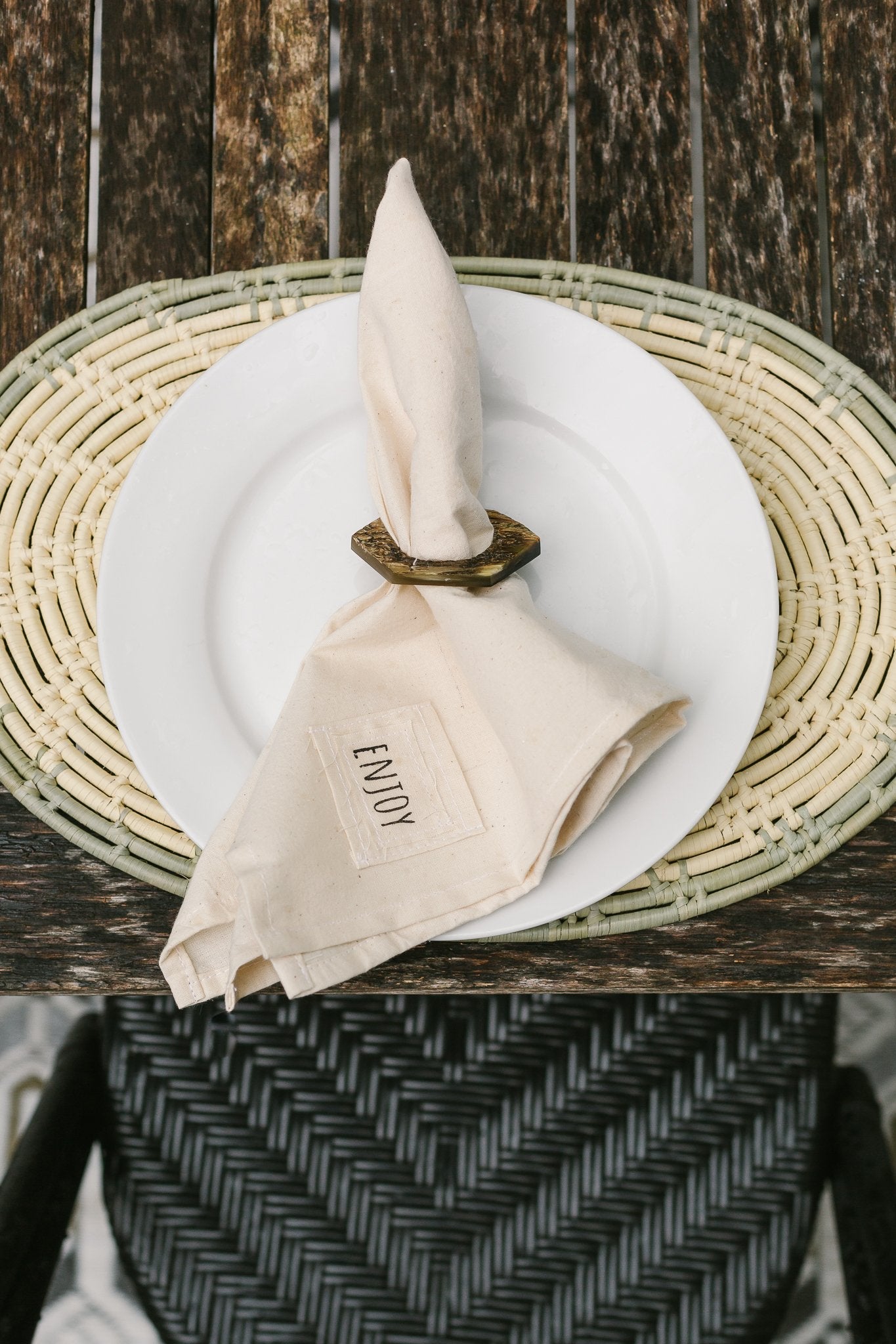 Pocket Cotton Napkin Set of 4