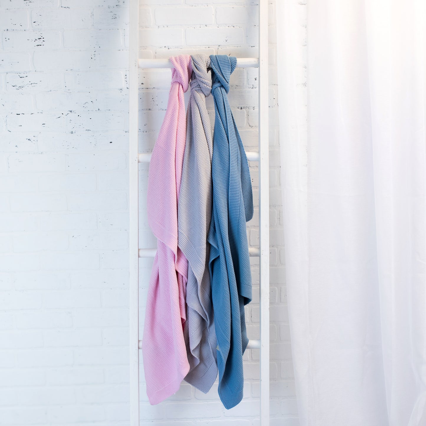 Cotton Knit Baby Blanket