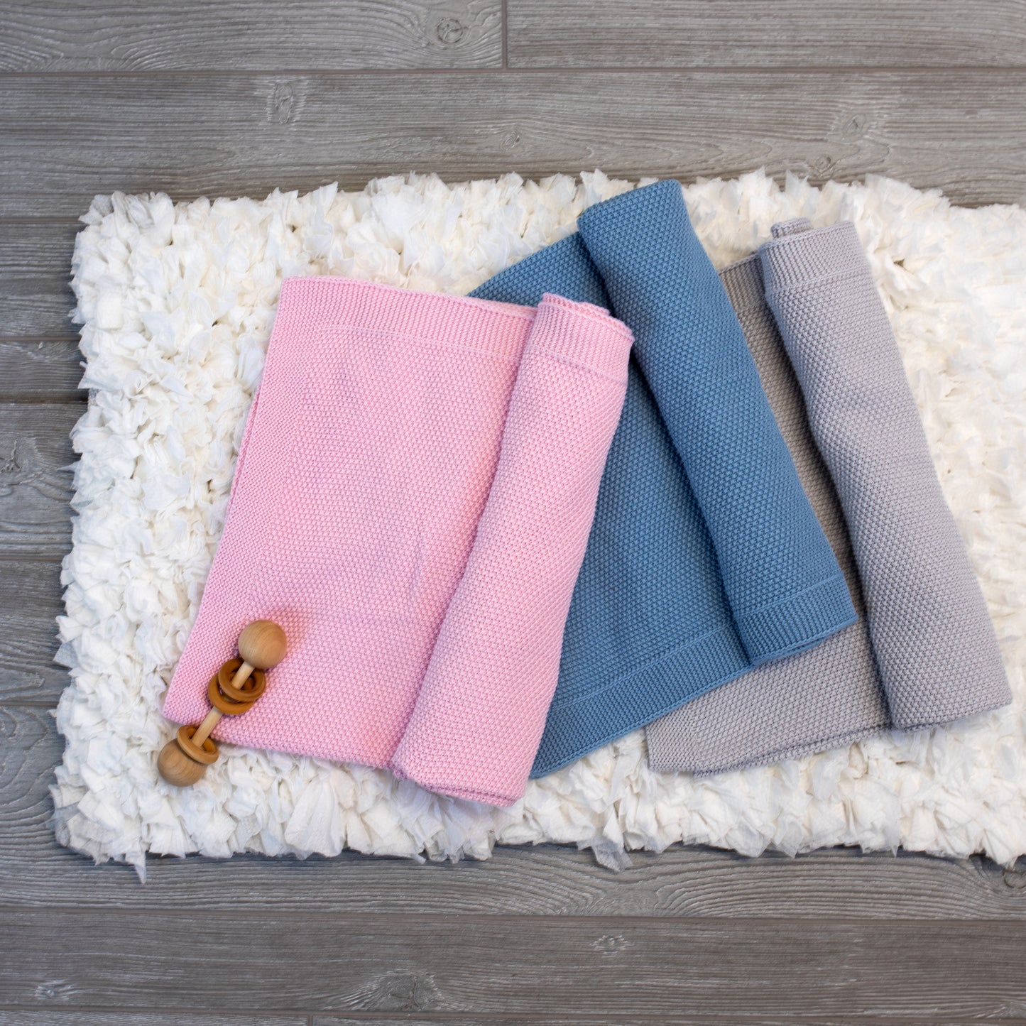 Cotton Knit Baby Blanket