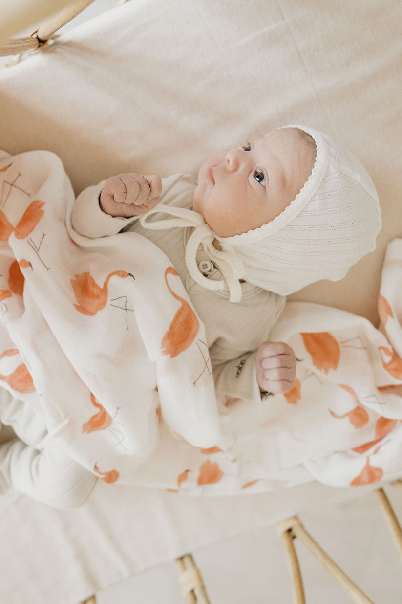 Snuggle Wrap Bright Pink Swaddle Blanket Set - Bamboo/Cotton