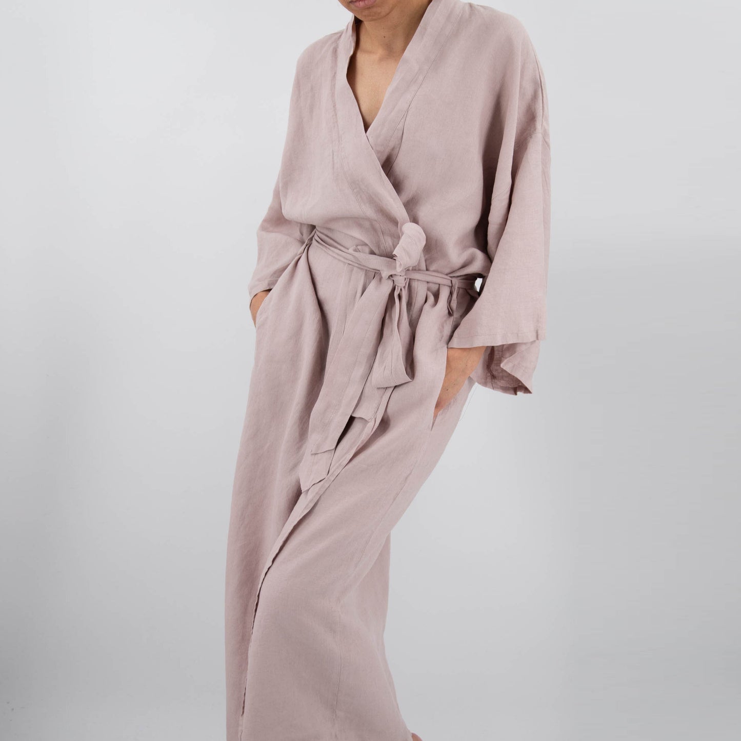 Sai Full-Length Linen Robe