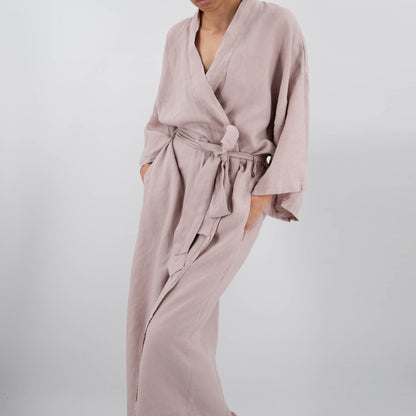 Sai Full-Length Linen Robe