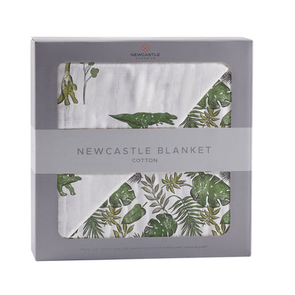 Dino Days and Tropical Forest Newcastle Cotton Blanket