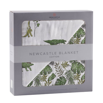Dino Days and Tropical Forest Newcastle Cotton Blanket
