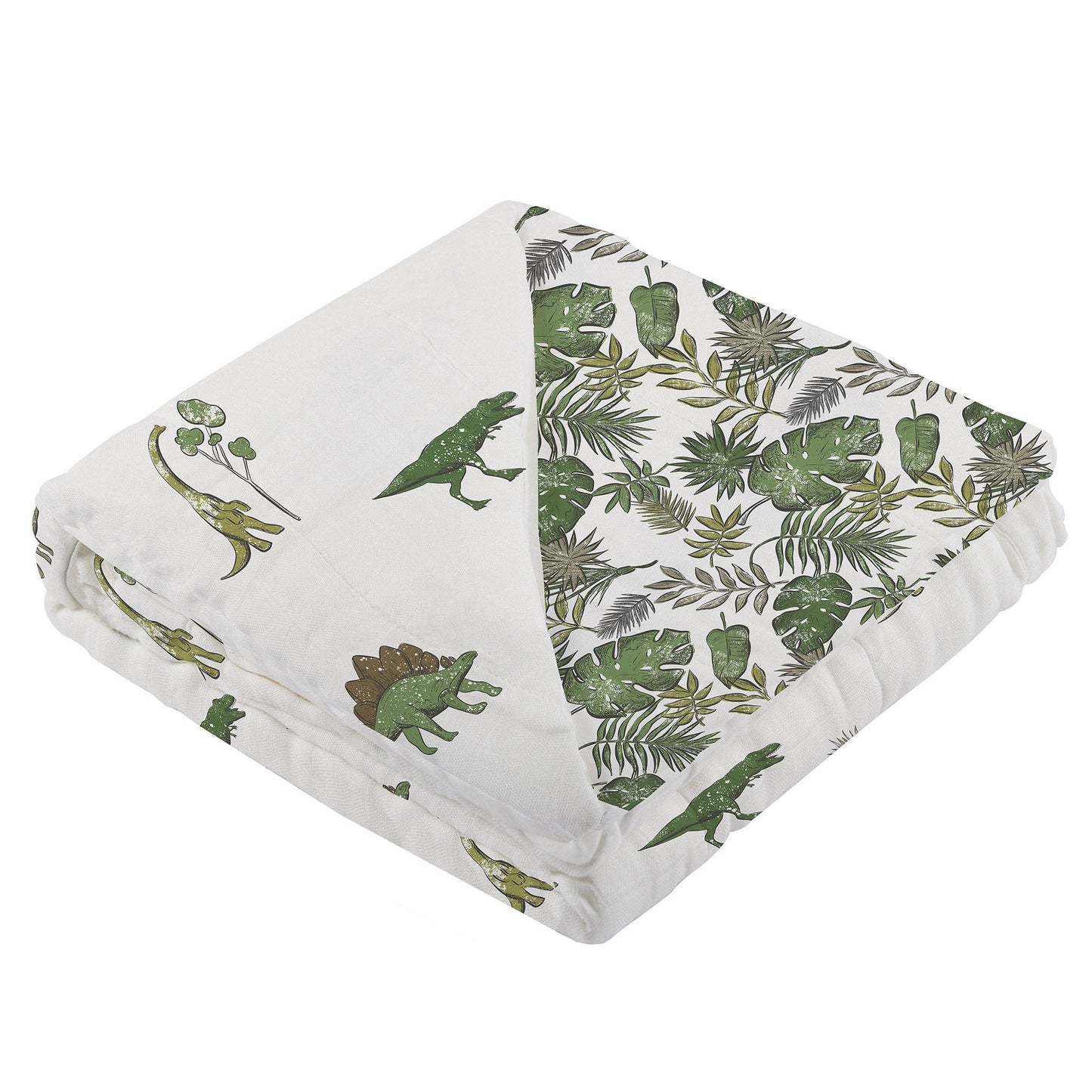 Dino Days and Tropical Forest Newcastle Cotton Blanket