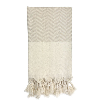 Herringbone Turkish Cotton Hand Towel