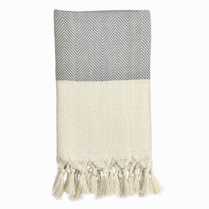 Herringbone Turkish Cotton Hand Towel