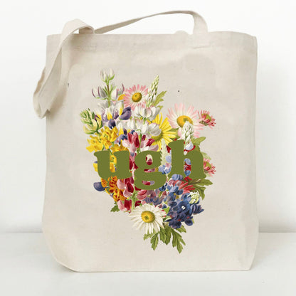 "Ugh" Cotton Canvas Farmer's Market Tote